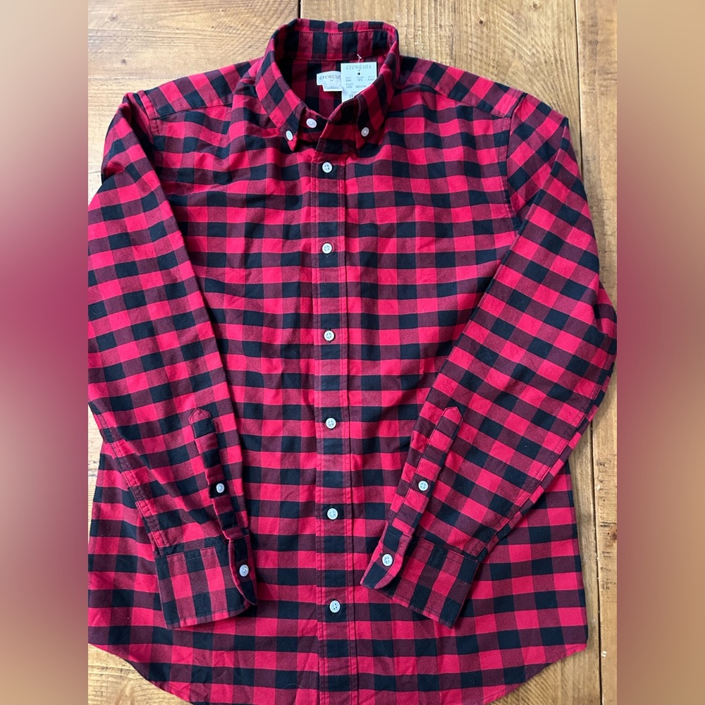 J Crew Boys Buffalo Check Button-down